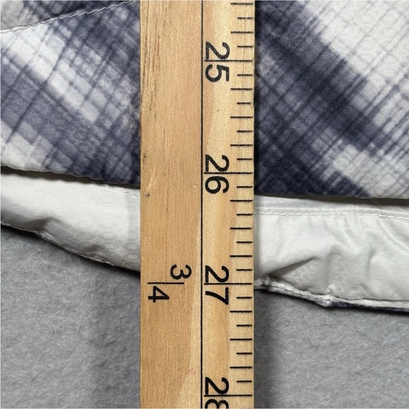 Athleta Vest Women’s Large Altitude Goose Down Cloud Sapphire Print Softshell - Picture 3 of 9